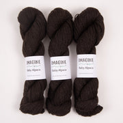 Imagine BABY ALPACA - 410 NATURAL DARK BROWN Alpaca Fingering brown Yarn