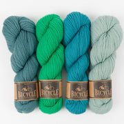 West Wool AQUATIC GRASS Merino wool Fingering Quick Kits