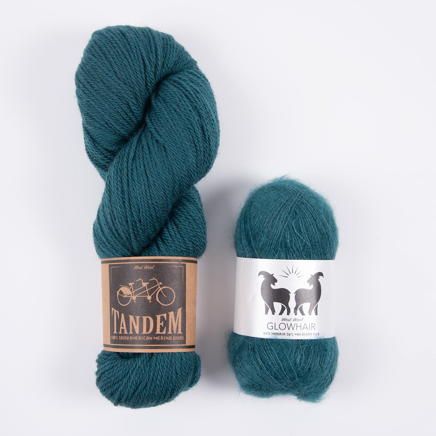 West Wool NORWAY MOHAIR MATCH FOUR DK Mohair Silk Merino wool Mixed Weight Quick Kits