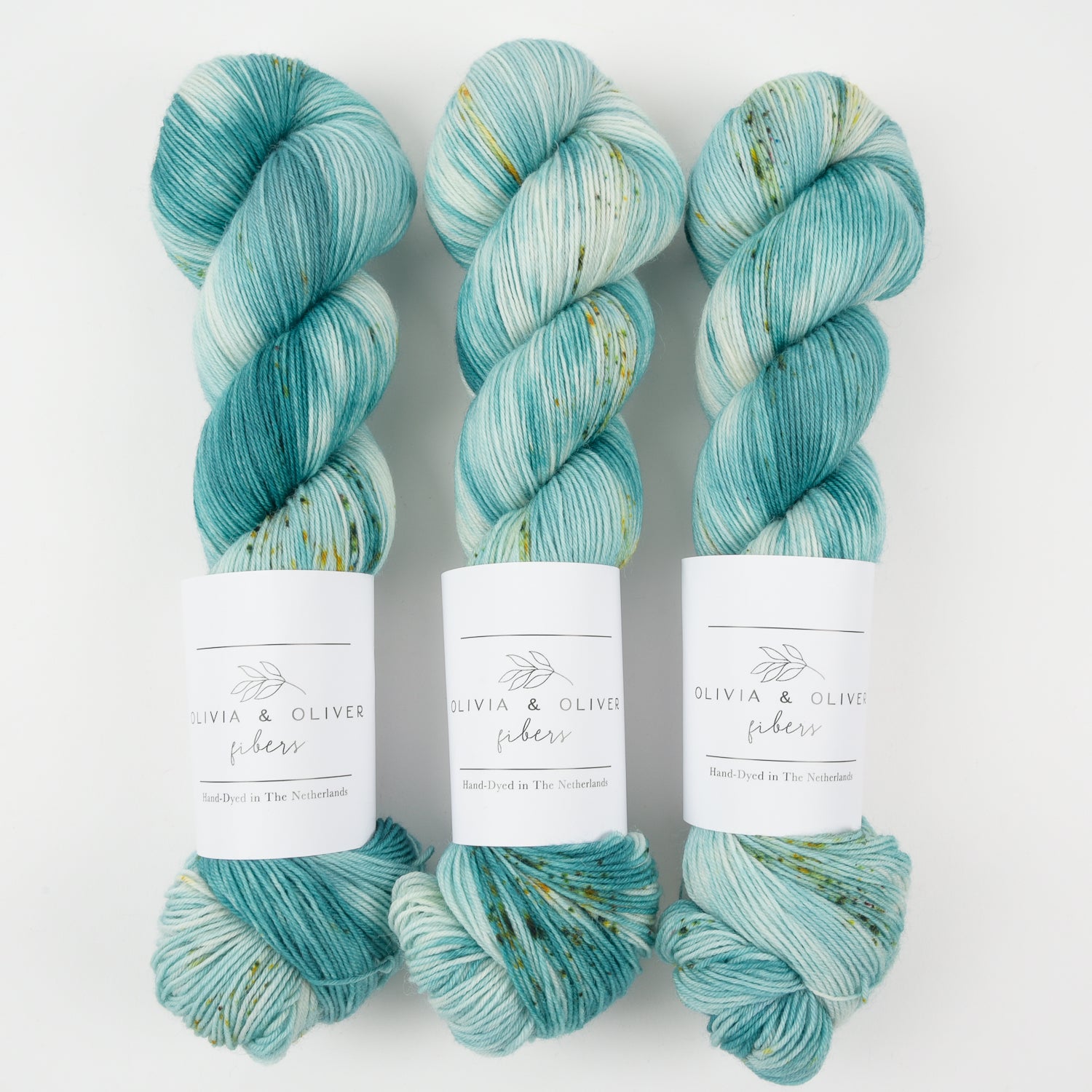 Olivia & Oliver OLIVIA BFL - OASIS BFL Wool Blue Faced Leicester Fingering turquoise blue Yarn