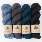 Mominoki Yarn OCEAN GRADIENT Merino wool Polyamide Fingering Quick Kits