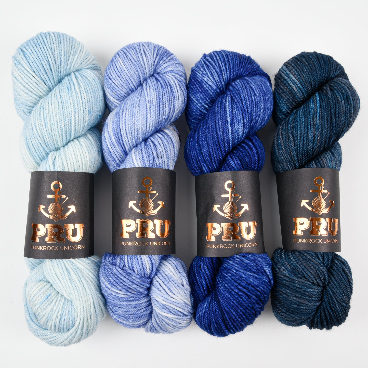 Punk Rock Unicorn OCEAN HORIZON Merino wool Nylon Fingering Quick Kits