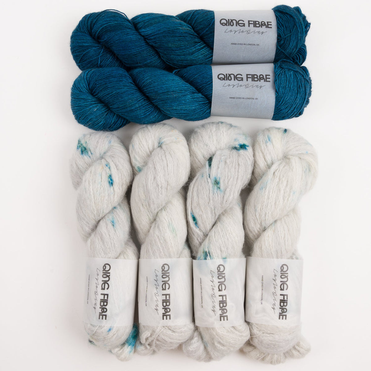 Qing Fibre OKINAMI BREEZE Merino wool Silk Yak Alpaca Mixed Weight Quick Kits