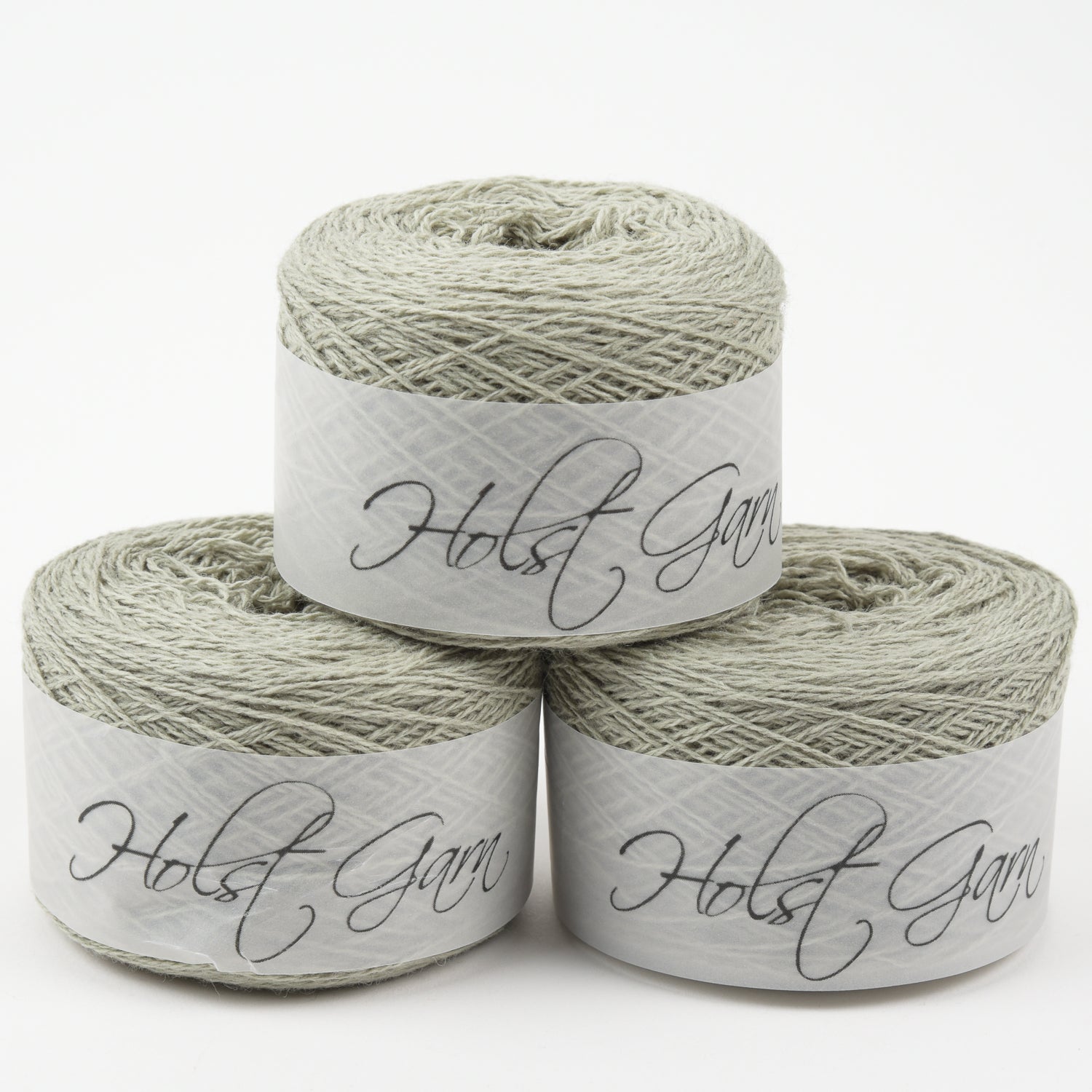 Holst Garn COAST - OLIVE Lambs Wool Cotton Light Fingering teal green Yarn