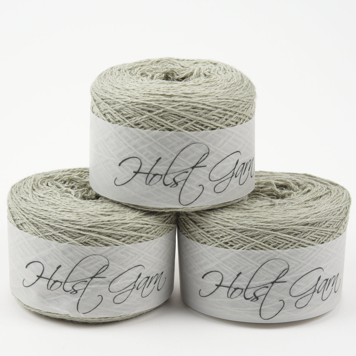 Holst Garn COAST - OLIVE Lambs Wool Cotton Light Fingering teal green Yarn