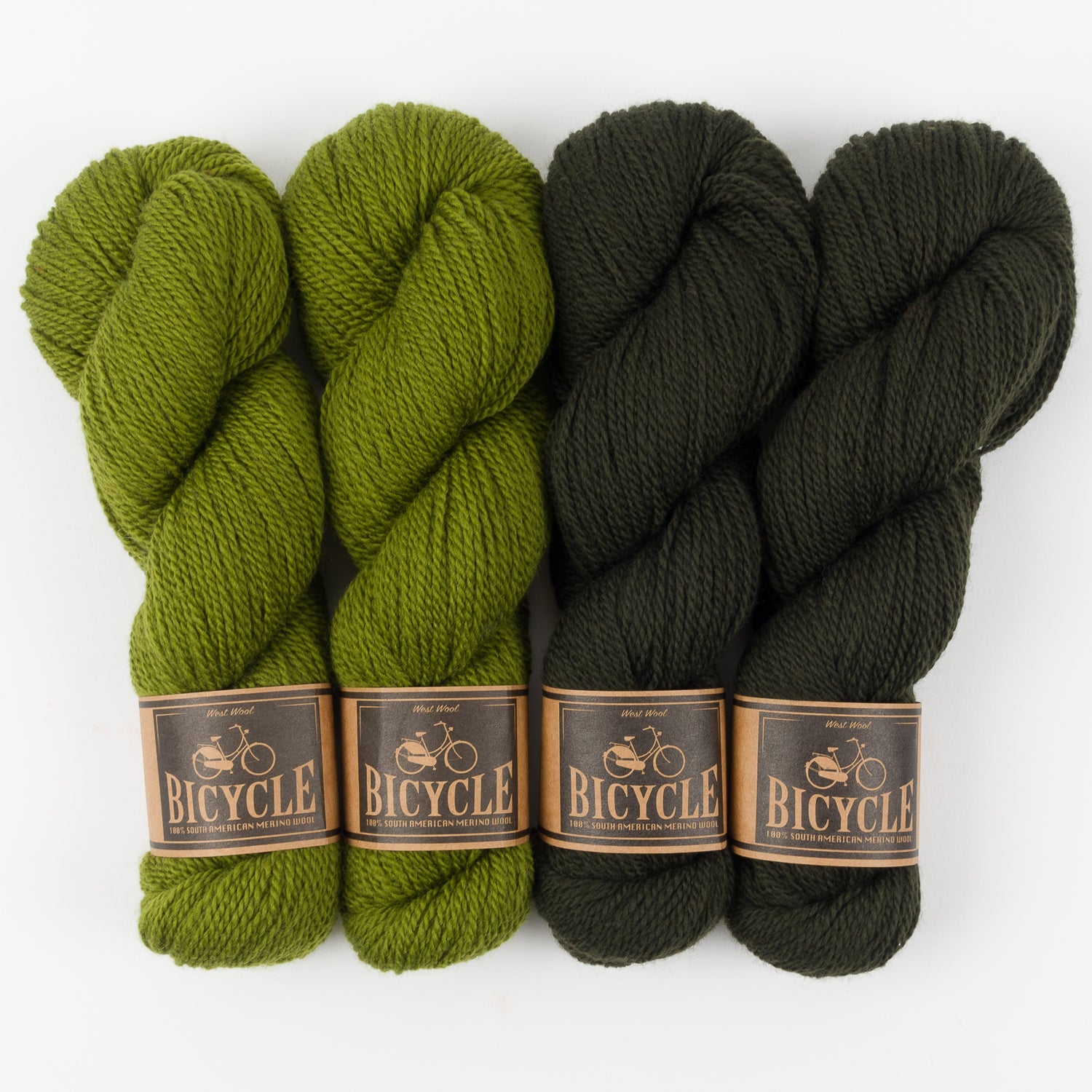 West Wool OLIVE BOOTS Merino wool Fingering Quick Kits