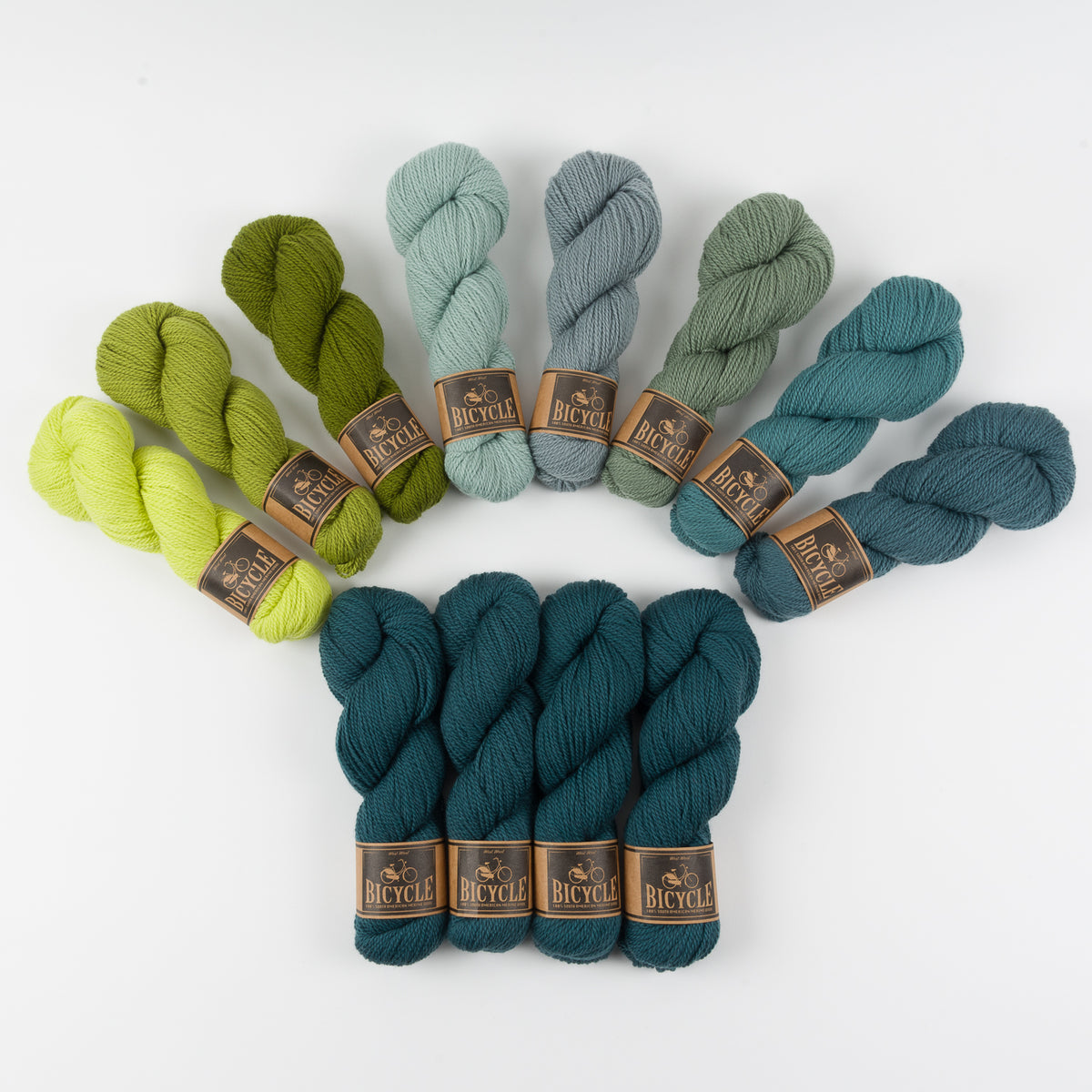 West Wool OLIVE SPRUCE Merino wool Fingering Quick Kits