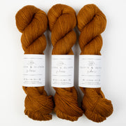 Olivia & Oliver OLIVIA BFL - CARAMEL BFL Wool Blue Faced Leicester Fingering brown Yarn