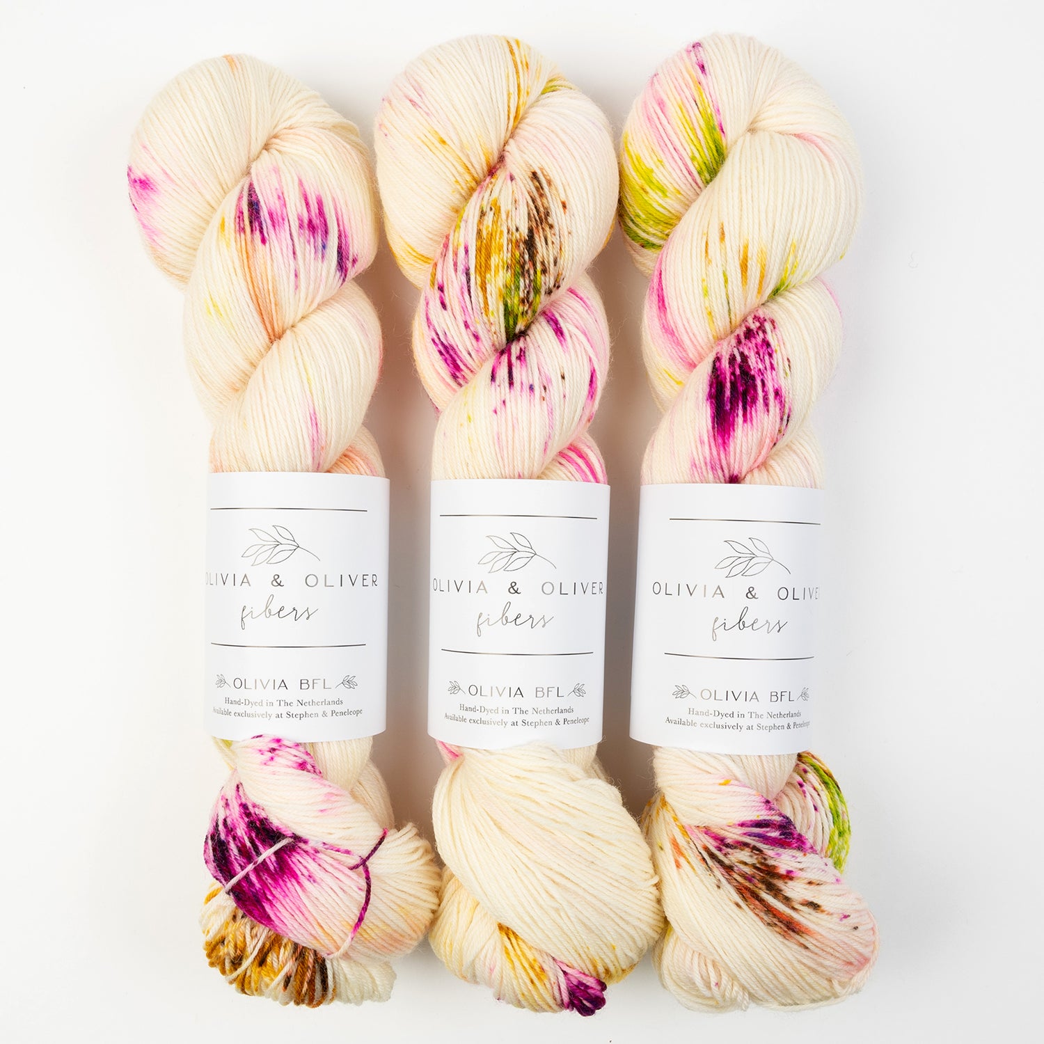Olivia & Oliver OLIVIA BFL - HAKU LEI BFL Wool Blue Faced Leicester Fingering cream Yarn