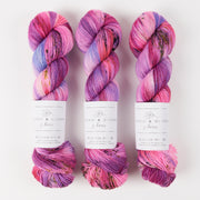Olivia & Oliver OLIVIA BFL - PURPLE RAIN BFL Wool Blue Faced Leicester Fingering pink Yarn