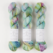 Olivia & Oliver OLIVIA BFL - SEA GLASS BFL Wool Blue Faced Leicester Fingering multicolour blue Yarn