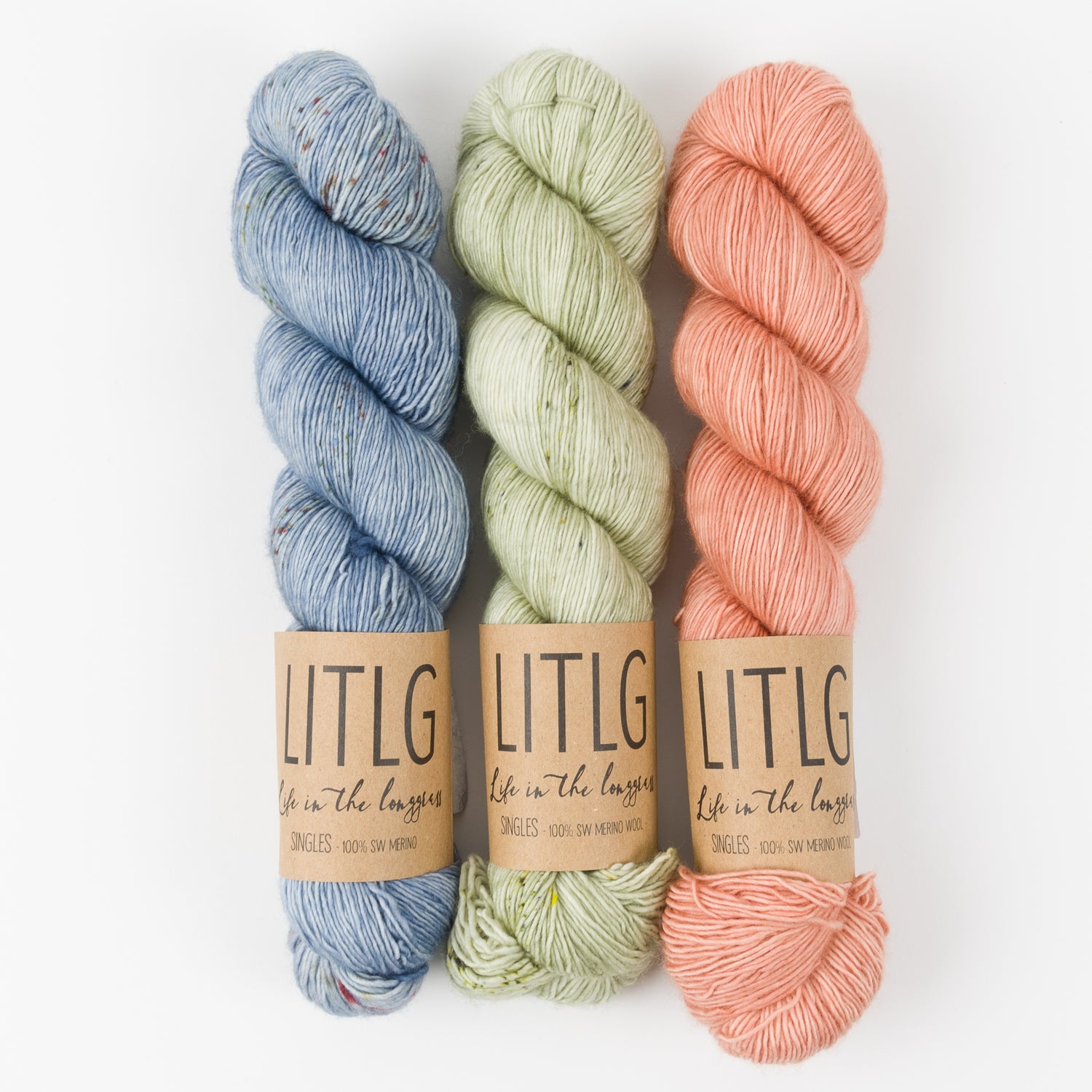 Life in The Long Grass ORANGE WATER Merino wool Fingering Quick Kits