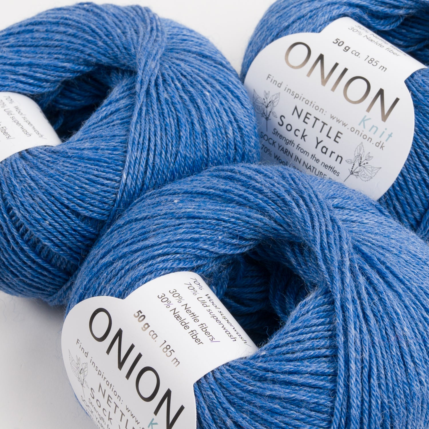 Nettle Sock - V1020 Himmelblå