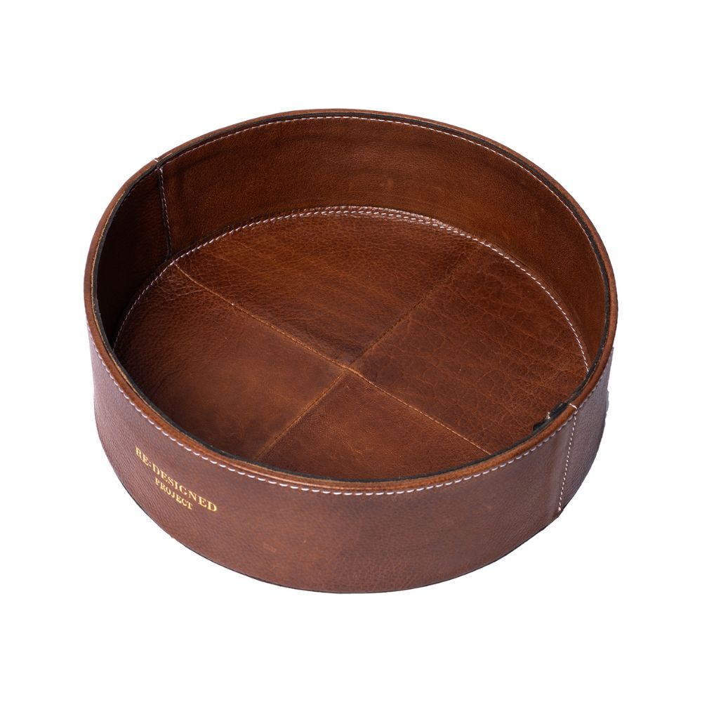 Pre-Order: Project 118 - Walnut - Round Leather Tray
