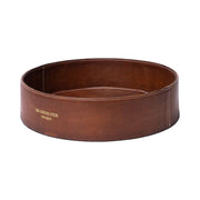 Re:Designed PROJECT 119 - WALNUT - LARGE ROUND LEATHER TRAY red Project Bags