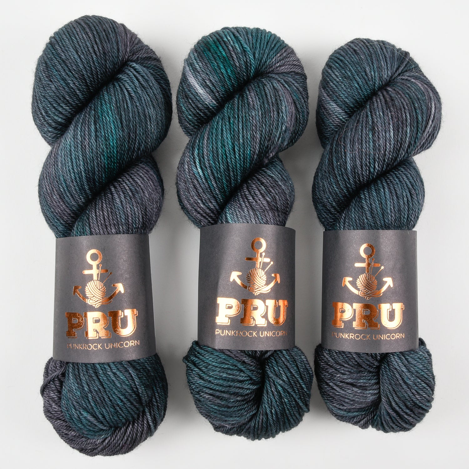 Punk Rock Unicorn SOUL DK - PACIFIC Merino wool Nylon DK Sock blue Yarn