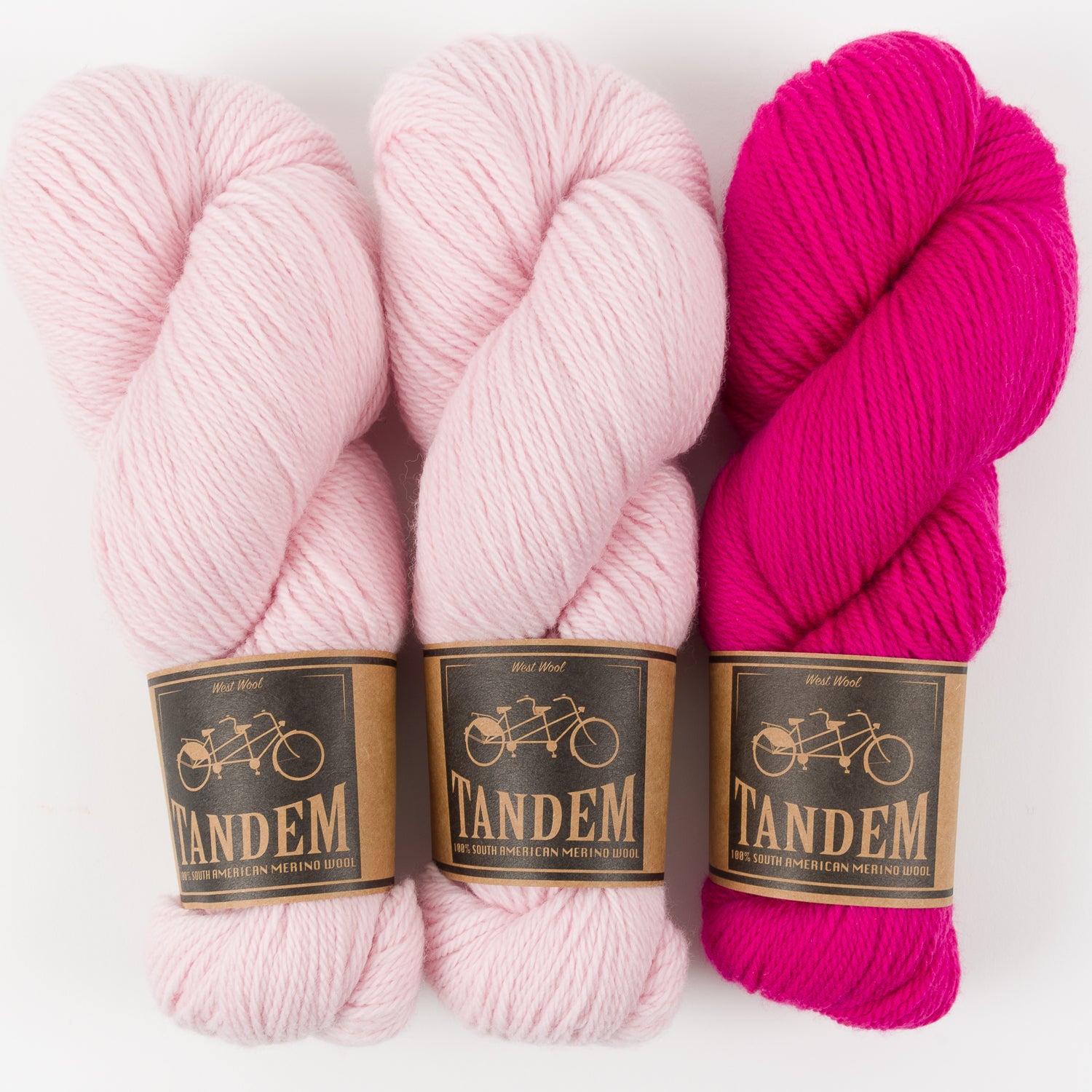 West Wool PASTEL FUCHSIA Merino wool DK Quick Kits