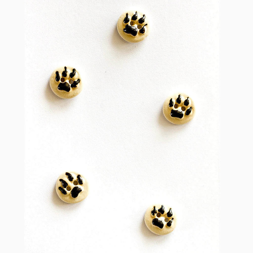 Incomparable Buttons PAWPRINTS BUTTONS Button