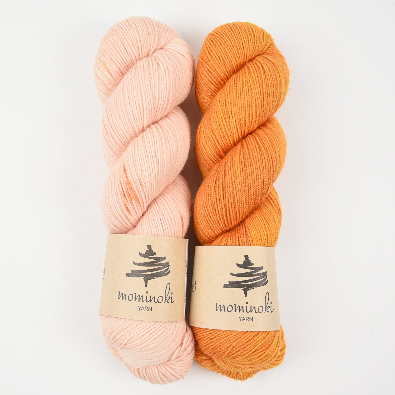Mominoki Yarn PEACH SMOOTHIE Merino wool Polyamide Fingering Quick Kits