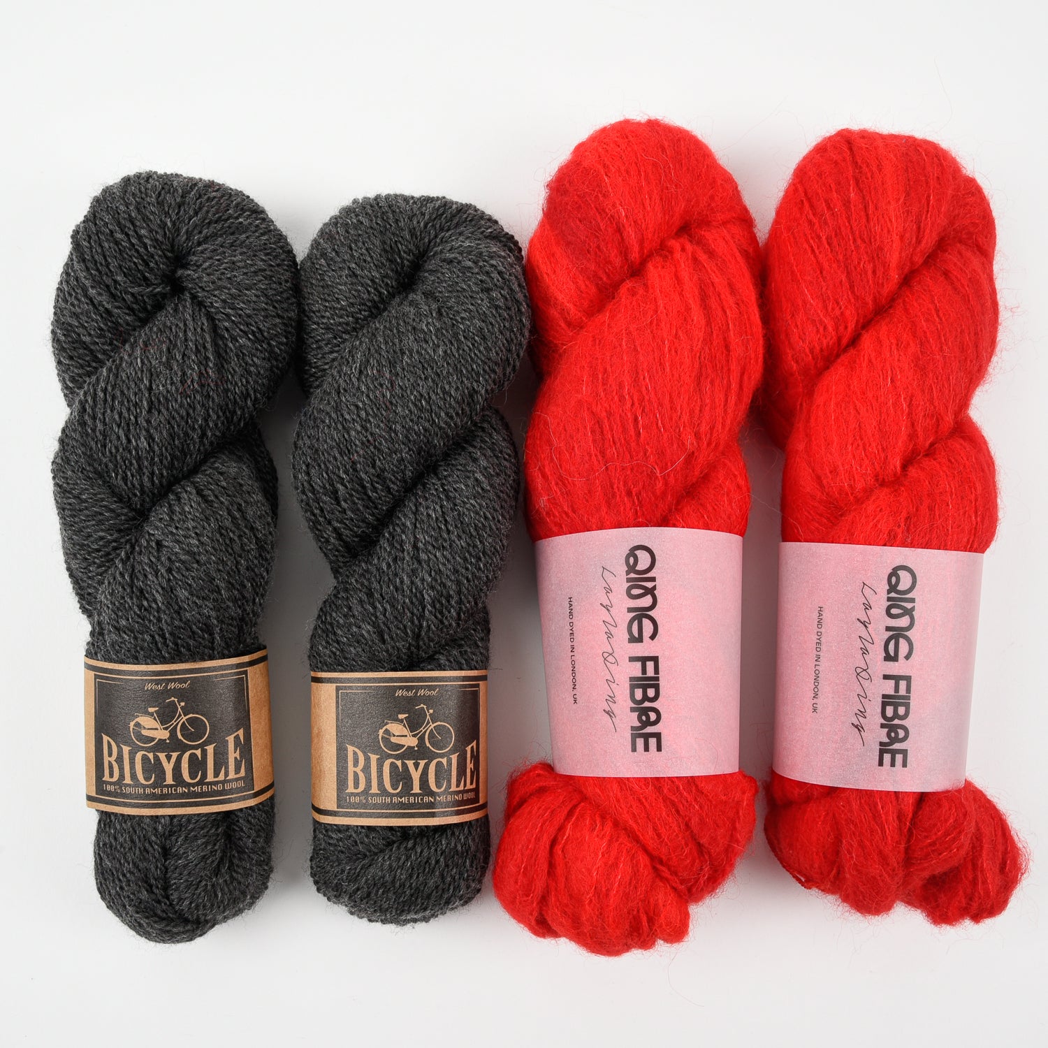 Qing Fibre PEPPER PODS Alpaca Merino wool Silk Mixed Weight Quick Kits