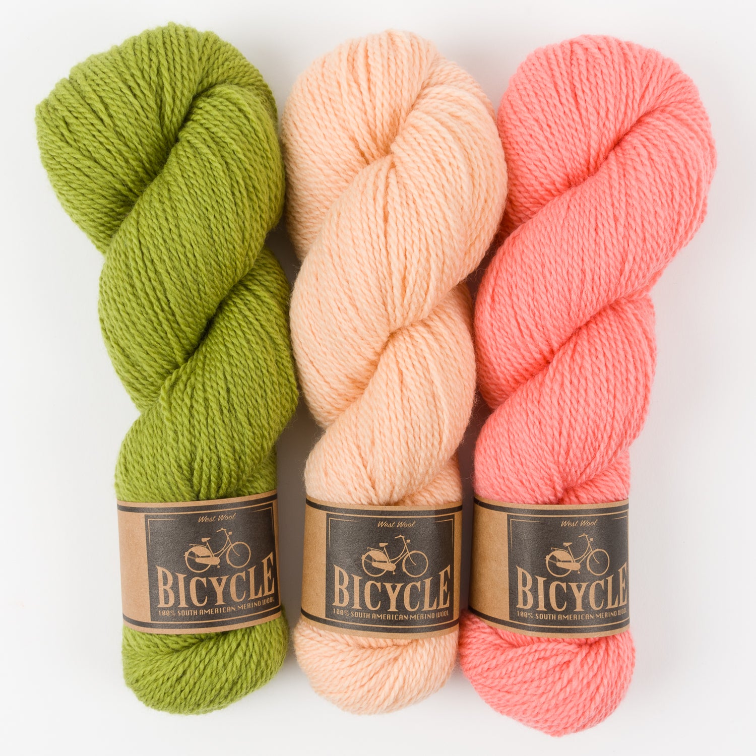 West Wool PINK AVOCADO Merino wool Fingering Quick Kits