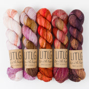 Life in The Long Grass PINK JELLYFISH Merino wool Fingering Quick Kits