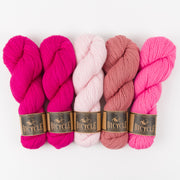 West Wool PINK TAFFY Merino wool Fingering Quick Kits