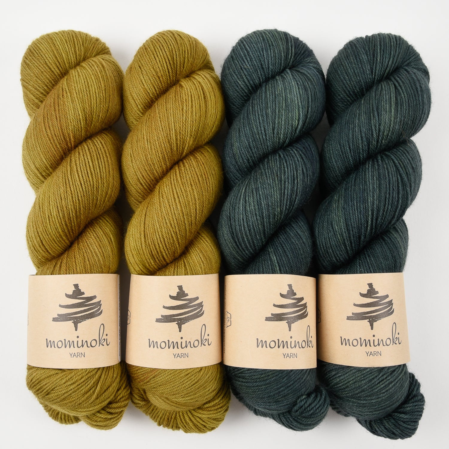 Mominoki Yarn PISTACHIO ORCHARD Merino wool Polyamide Fingering Quick Kits
