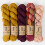 Life in The Long Grass PODZOLIC MUSTARD Merino wool Fingering Quick Kits