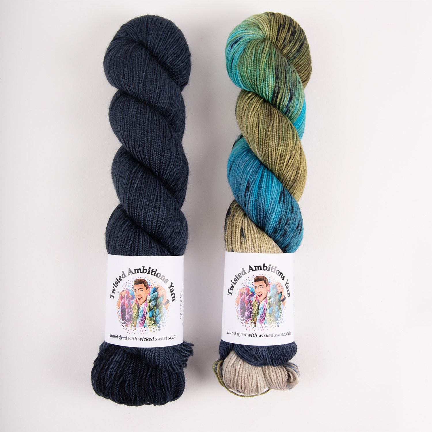 Twisted Ambitions WESTKNITS KIT - POLAR LIGHTS Merino wool Nylon Fingering Westknits Kits