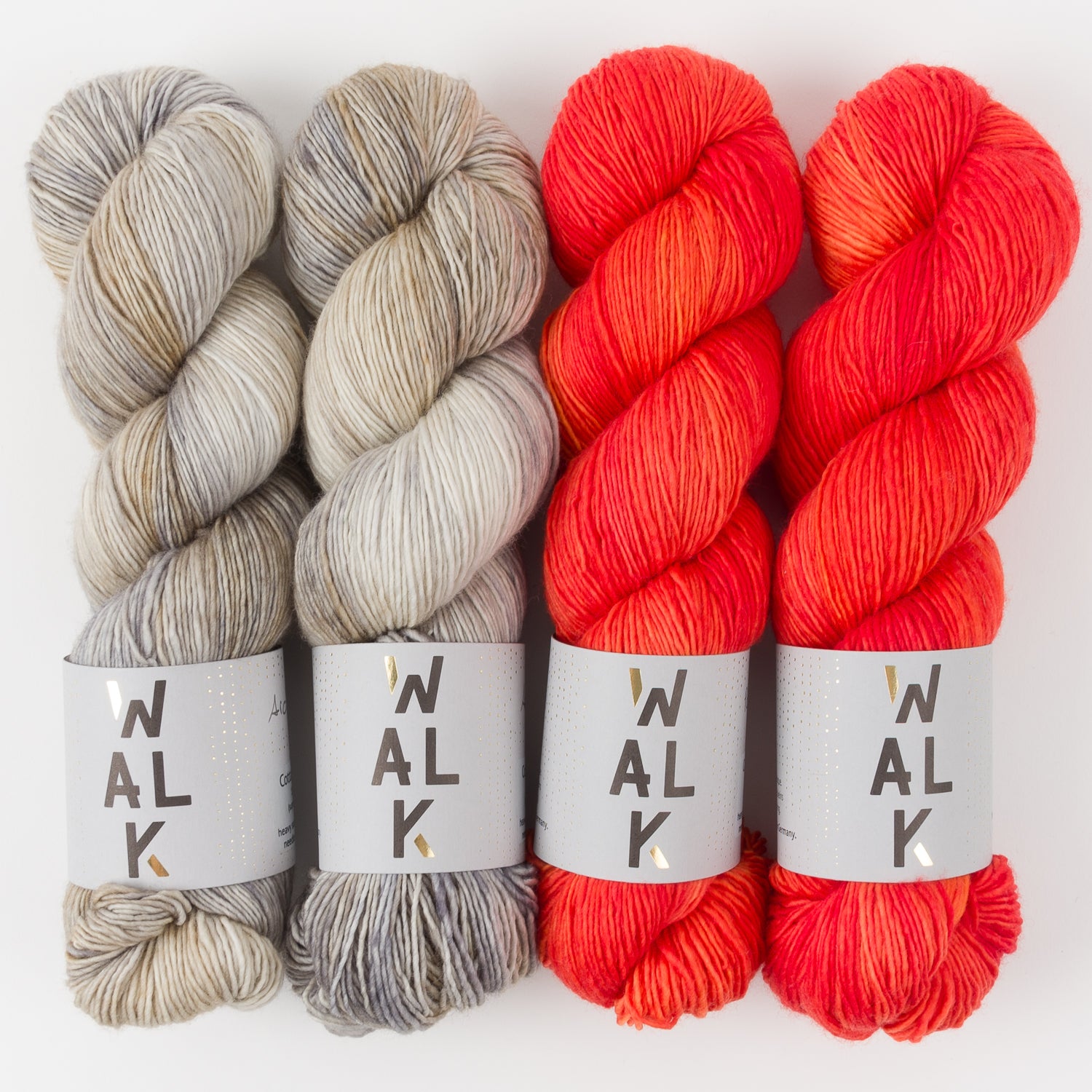 WALK Collection POMODORO POP Merino wool Fingering Quick Kits