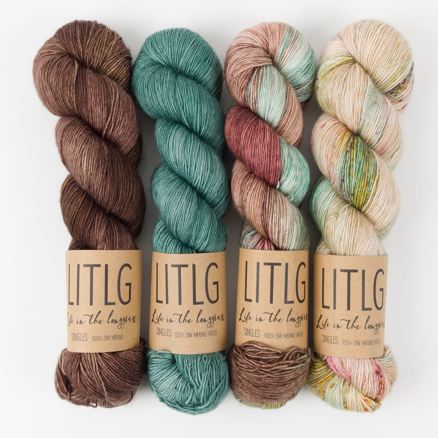 Life in The Long Grass PORCELAIN CREEK Merino wool Fingering Quick Kits