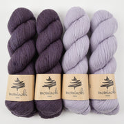 Mominoki Yarn PRINCESS EGGPLANT Merino wool Polyamide Fingering Quick Kits