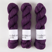 Birdstreet Yarn BIRDSTREET BFL - RAVEN BFL Wool Blue Faced Leicester Nylon Fingering purple Yarn