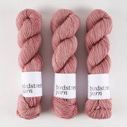 Birdstreet Yarn BIRDSTREET BFL - RHAPSODY BFL Wool Blue Faced Leicester Nylon Fingering pink Yarn