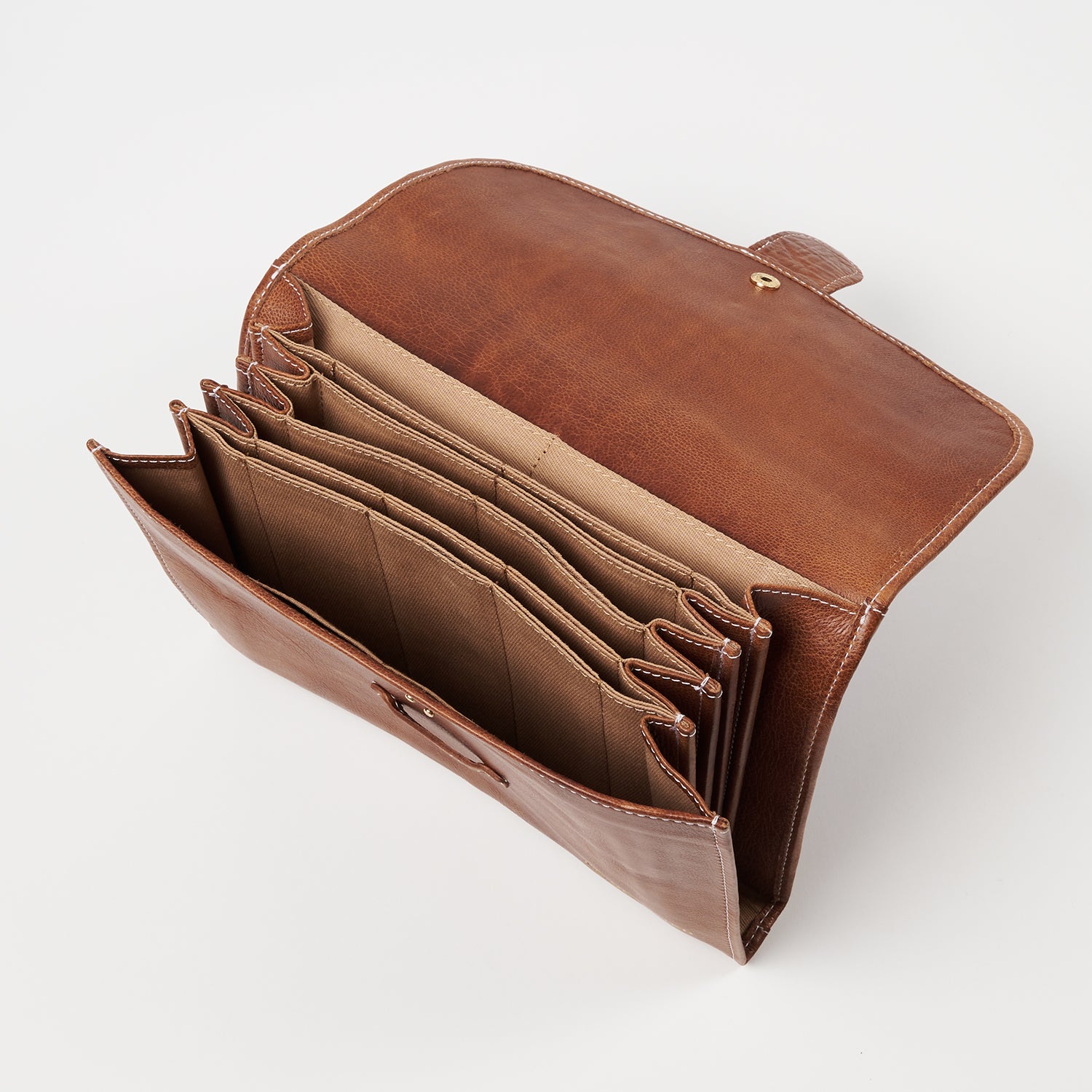 PROJECT 18 - BURNED TAN - ACCORDION NEEDLE CASE