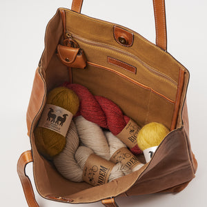 PROJECT 19 - BURNED TAN - SOFT LEATHER SHOPPER BAG