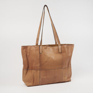 PROJECT 19 - TAUPE - SOFT LEATHER SHOPPER BAG