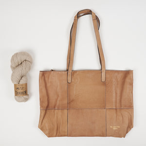PROJECT 19 - TAUPE - SOFT LEATHER SHOPPER BAG