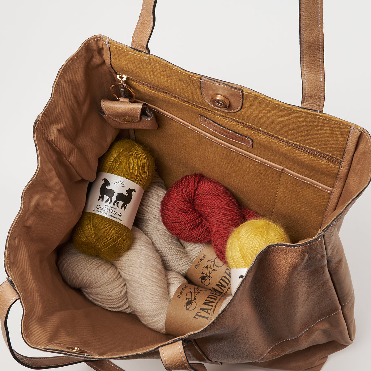 PROJECT 19 - TAUPE - SOFT LEATHER SHOPPER BAG