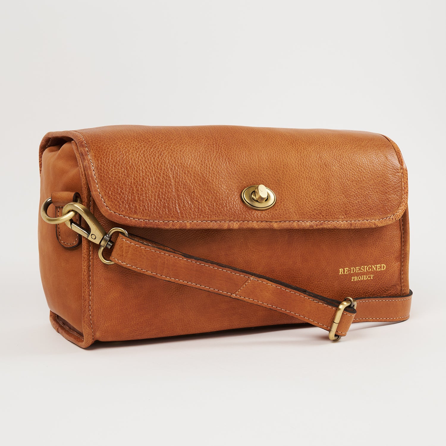 Re:Designed PROJECT 74 - BURNED TAN - SMALL BUCKLE PROJECT ORGANISER brown Project Bags