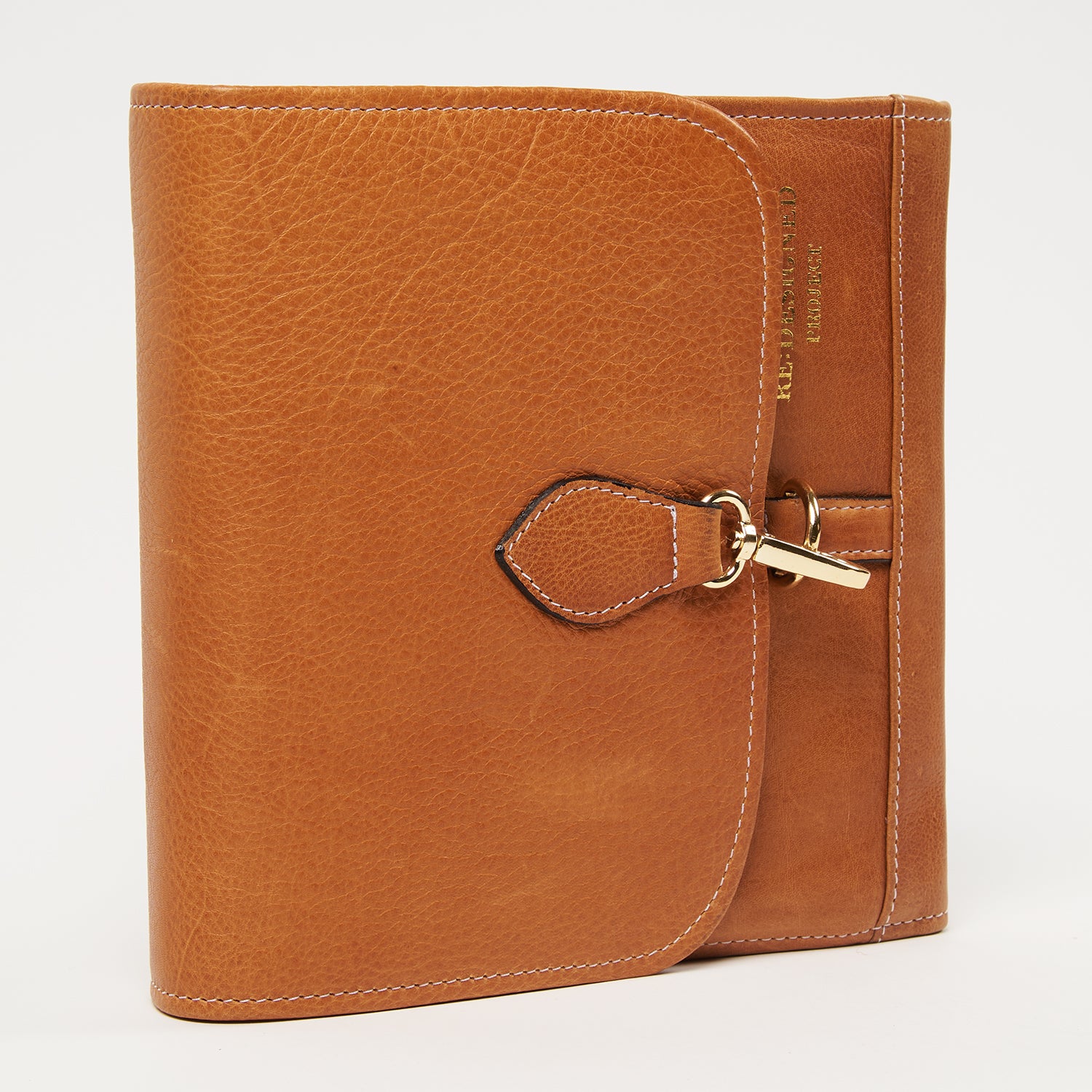 Re:Designed PROJECT 93 - BURNED TAN - LARGE ACCORDION POUCH brown Project Bags