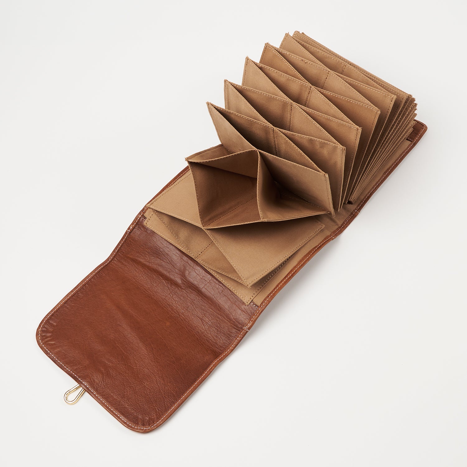 PROJECT 93 - WALNUT - LARGE ACCORDION POUCH