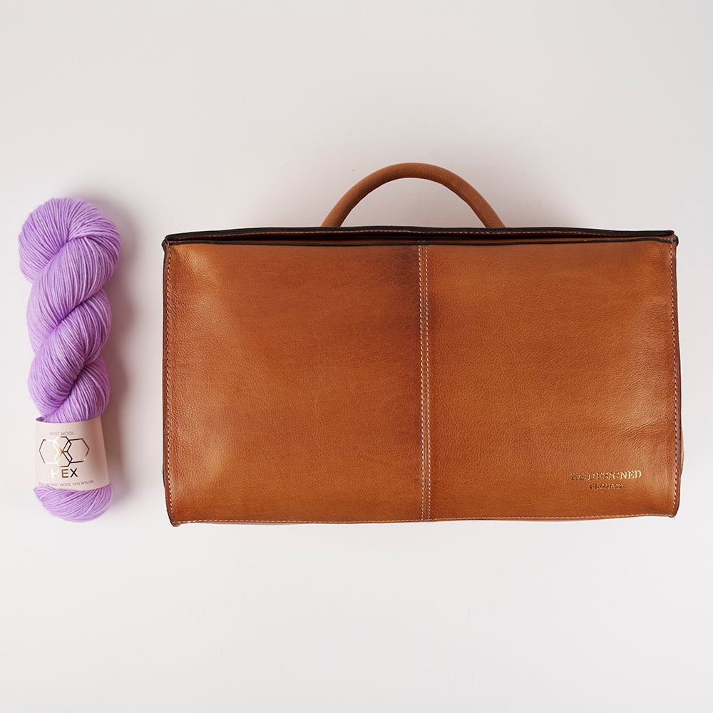 PRE-ORDER: PROJECT 115 - BURNED TAN - LARGE BOXY PROJECT ORGANISER