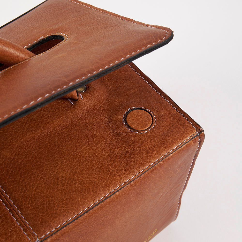 PRE-ORDER: PROJECT 134 - BURNED TAN - SMALL BOXY PROJECT ORGANISER