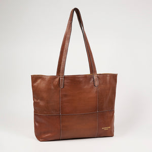 PROJECT 19 - WALNUT - SOFT LEATHER SHOPPER BAG