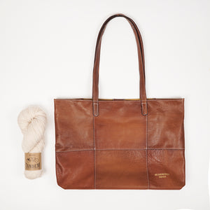 PROJECT 19 - WALNUT - SOFT LEATHER SHOPPER BAG