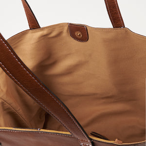 PROJECT 19 - WALNUT - SOFT LEATHER SHOPPER BAG