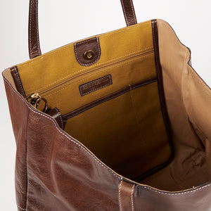 PROJECT 19 - WOODSMOKE - SOFT LEATHER SHOPPER BAG