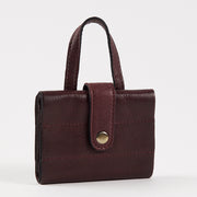 Re:Designed PROJECT 66 - DARK CHERRY - CIRCULAR NEEDLE CASE red brown Project Bags